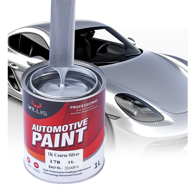 液体コーティング シルバー 黒車塗料, マット シルバー プラスチックバンパーのための車塗料 1K 粗い銀 金属自動車