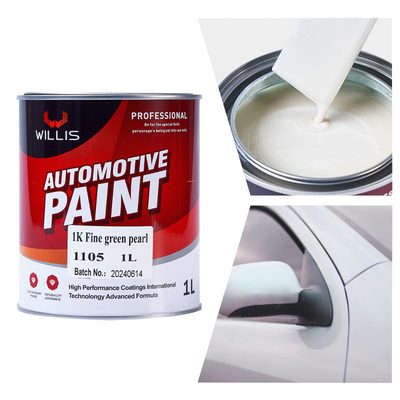 1K Fine Green Pearlescent Car Paint 高色濃度 クリアアクリルラック クリアコート 硬化 薄め