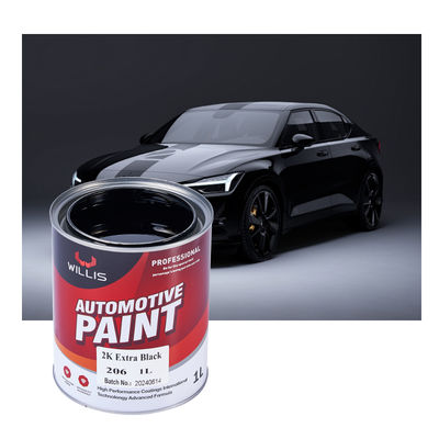 High Gloss 2K Extra Black Automotive Coating Car Painting Refinish Basecoat Top Coat Metallic Color Paint for Boat Paint Repair