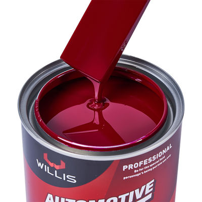 Rose Red 2K Solid Paint with 2 Years Shelf Life and Mixing Ratio 2:1:0.4-0.8 for Automotive and Plastic Coating