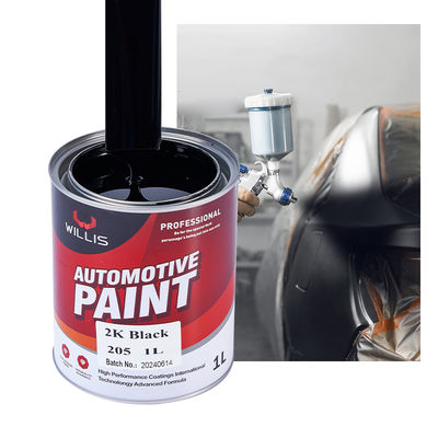 Fast Drying Black 2K Acrylic Paint for Spray Application in 1L/4L/20L Sizes