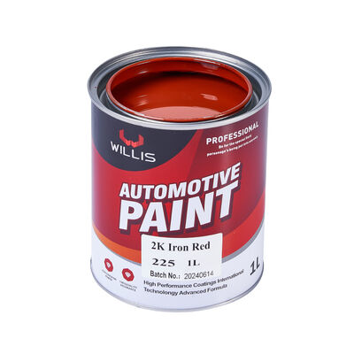 Hot Selling 2K Iron Red Automotive Coating Factory Supply OEM Available Acrylic Resin Liquid Car Painting Refinish Coat Paint