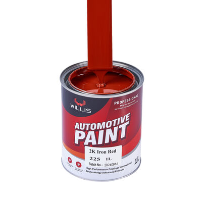 Hot Selling 2K Iron Red Automotive Coating Factory Supply OEM Available Acrylic Resin Liquid Car Painting Refinish Coat Paint