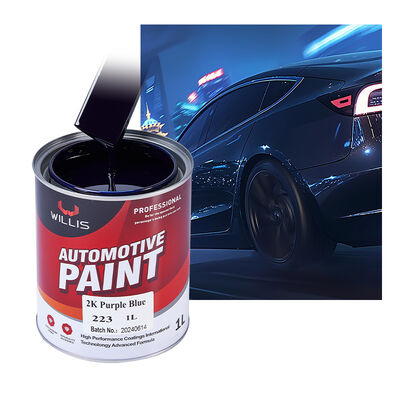 製造者の良い価格 2K 紫 青 カーペイント 液体コーティング OEM 入手可能 噴霧 洗練 二つの構成要素 アクリル樹脂塗料