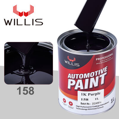 Willis 1K パープル アクリル樹脂 カーペイント ベースコート オートリフィニッシュ リキッドコーティング スプレー用途 ソリッドカラー 自動車補修用塗料
