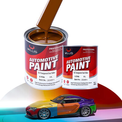 1K 透明鉄黄ベースコート自動車塗料 アクリル樹脂液体コーティング プラスチックコーティング スプレー用途 カーリフィニッシュ OEM