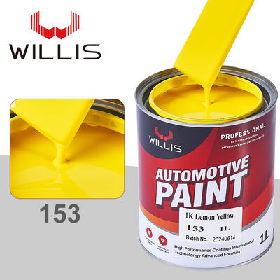 人気商品 WILLIS モデル 153 レモンイエロー 1K 自動補修用ベースコート アクリル樹脂液体塗料 自動車/カーペイント