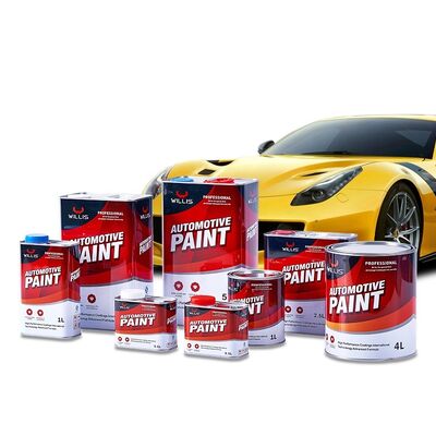 1K 透明黄色 工場直販 低価格 噴霧塗料 一組アクリル樹脂液体 自動車修理塗料