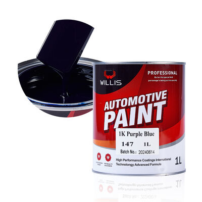 Willis 1K Auto Refinish Basecoat Solid Purple Blue Acrylic Resin Coating Putty Paint Automotive Coating From China