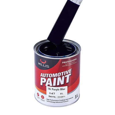 Willis 1K Auto Refinish Basecoat Solid Purple Blue Acrylic Resin Coating Putty Paint Automotive Coating From China