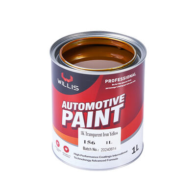 1K 透明鉄 黄色 ベースコート オートペイント アクリル樹脂 液体コーティング 自動車 リフィニッシュ OEM 自動塗料薄め器