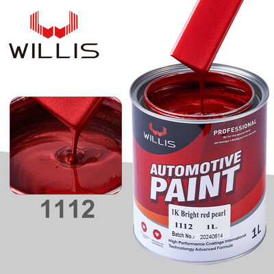 1K Bright Red Pearl Acrylic Resin Boat Paint Illusion Liquid Coating Automotive Repair Thinner Spray Easy to Use
