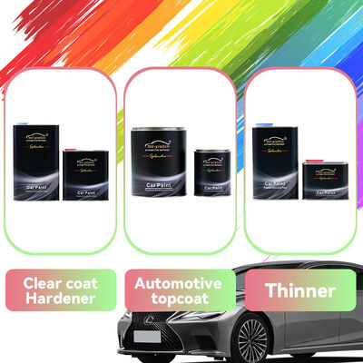 Wholesale Car Paint at Factory Price: 2K/1K, Metallic, Solid Colors in 1L &4L Cans, Spray Paint for Cars with Thinner & Hardener
