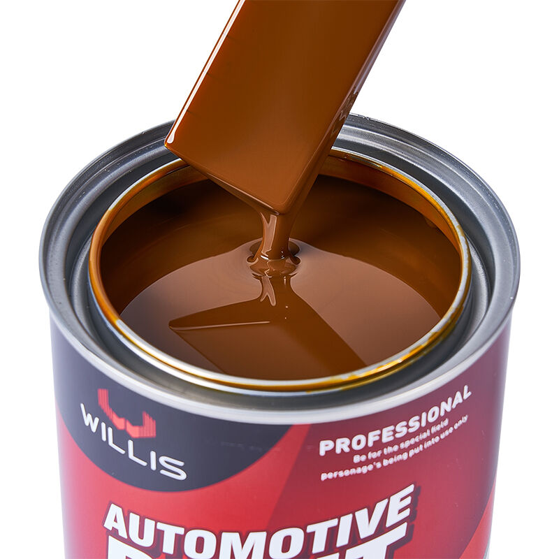 1K 透明鉄 黄色 ベースコート オートペイント アクリル樹脂 液体コーティング 自動車 リフィニッシュ OEM 自動塗料薄め器